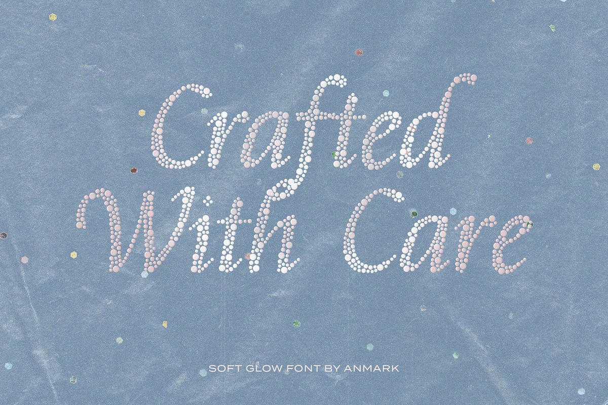 Soft Glow | Decorative Dots Font, a Handwritten Font by AnMark (Photo 11 of 11)
