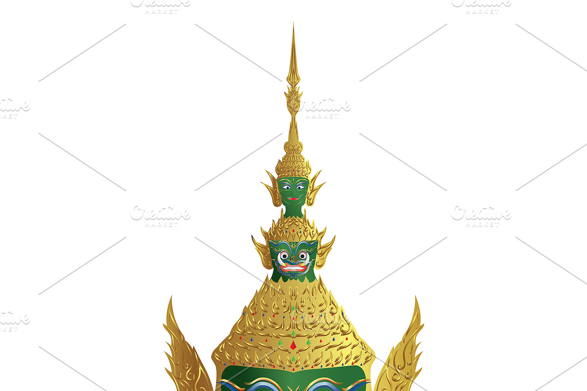 The Ramayana Mask., an Illustration by art789 studio (Photo 2 of 2)