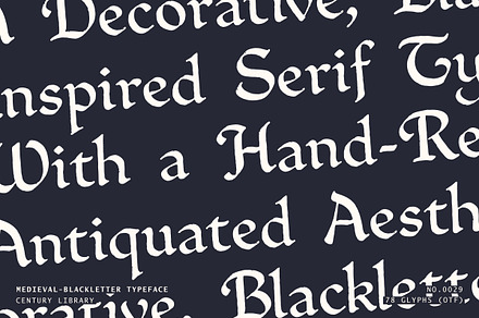 Decorative Medieval Blackletter Font