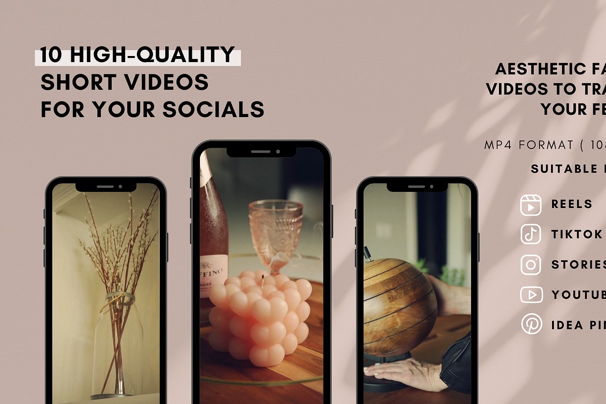 Aesthetic Life: 10 Video Clips, a Social Media Template by sociallyswanky (Photo 2 of 5)