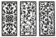 Decorative Floral Panel Silhouette, an Illustration by musafir_fashion (Thumbnail 13 of 21)