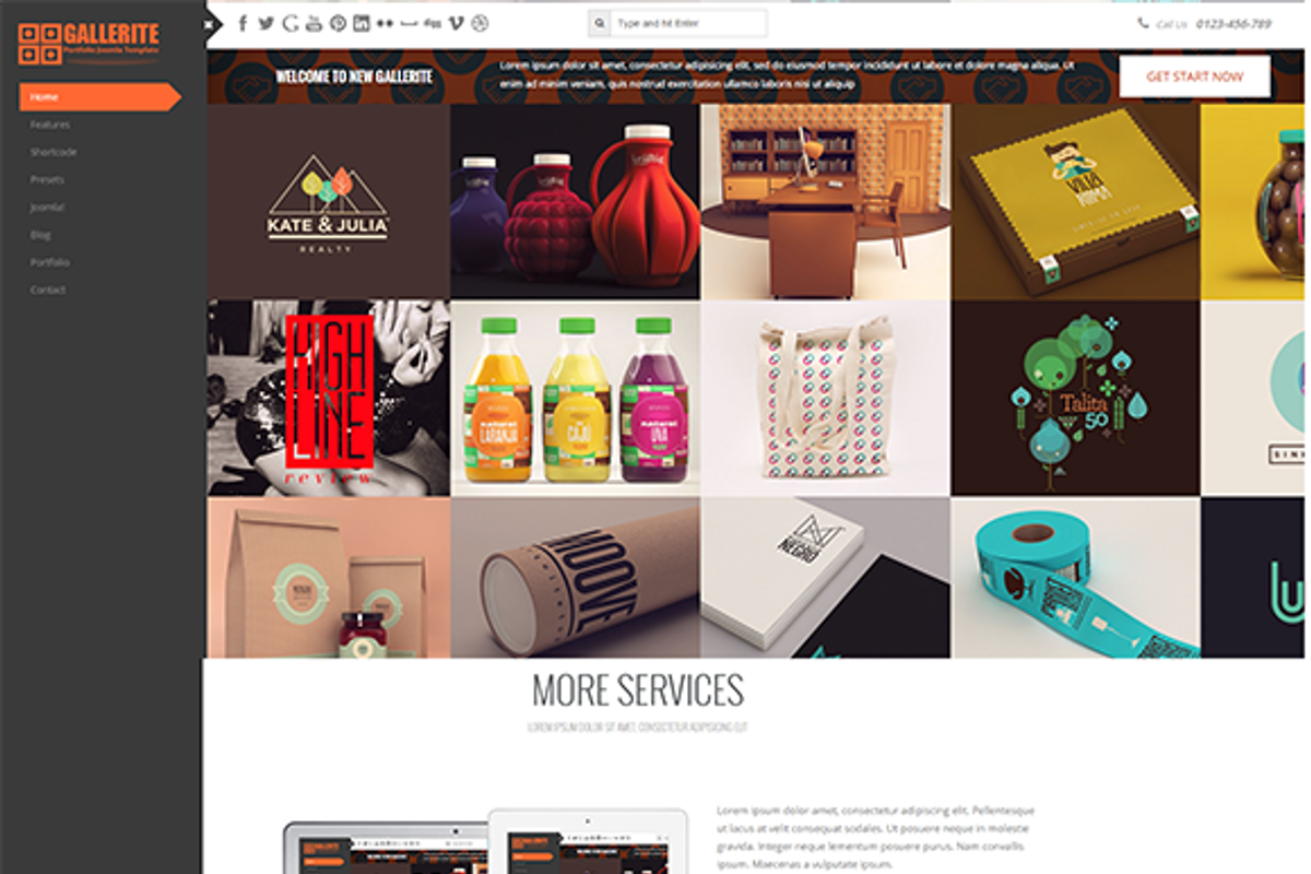 Gallerite Portfolio Joomla Template, a Websites & App Template by PCMShaper (Photo 2 of 2)
