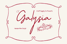 CS Galysia – Handwritten Script Font