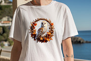 Watercolor Autumn Owl Clipart Bundle, an Illustration by SVGArt (Thumbnail 8 of 8)