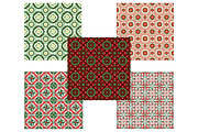 Christmas Tiles seamless patterns, a Pattern Graphic by AkiraVilla (Thumbnail 3 of 7)
