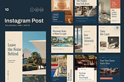 Riviera - Resort Instagram Post Pack, a Social Media Template by Pitchlook.Studio (Thumbnail 1 of 3)