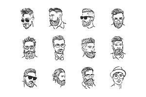 Hipster Portrait Illustration