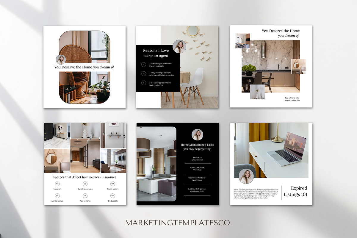 February Real Estate Posts, a Social Media Template by Marketing Templates Co. (Photo 4 of 9)