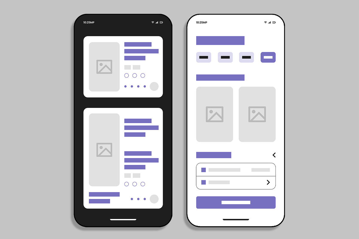 Modern Mobile App UI Wireframe preview 5