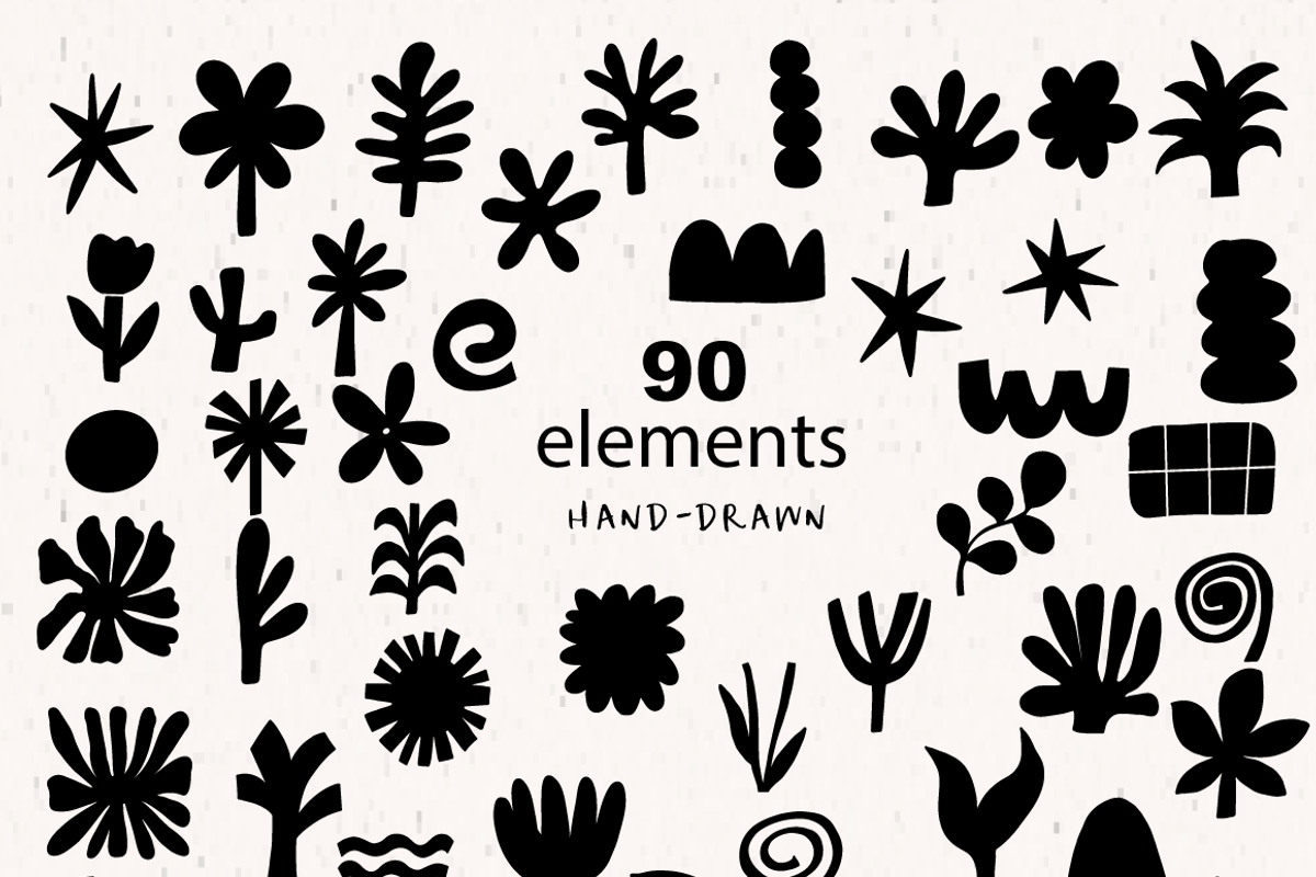 Modern Botanical Clip Art Collection, a Decorative Illustration by Sweet Fig (Photo 2 of 13)