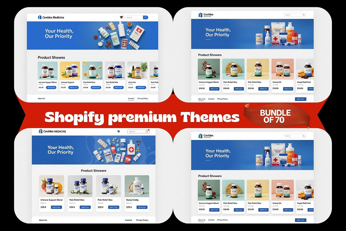 Shopify Premium 70 Themes Bundle, a Shopify Template by Aban's World (Photo 7 of 59)