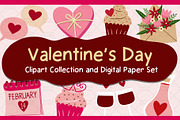 Valentine's Day Graphic Set, a Pattern Graphic by Drafts n Doodles (Thumbnail 1 of 6)