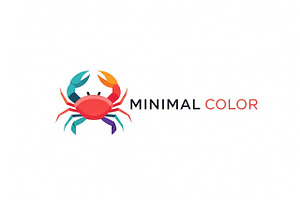 Minimal Colorful Crab, a Branding & Logo Template by Logocreative