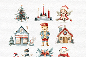 Scandi Santa Clipart, Christmas PNG