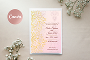 Elegant Indian Wedding Invitation, an Invitation Template by SassyCorners (Thumbnail 1 of 2)