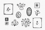 Floral Clipart, an Illustration by Jordyn Grace Design (Thumbnail 1 of 4)