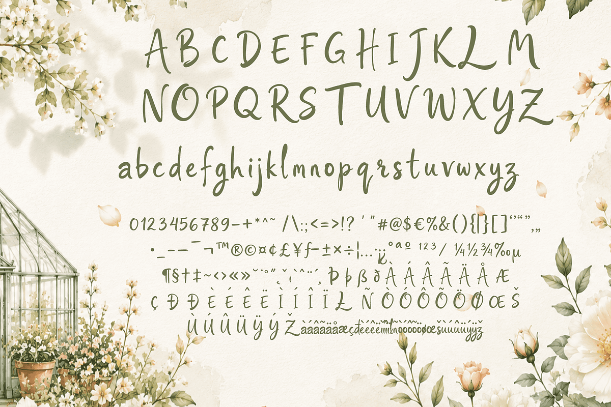 Swiftbloom Casual Handwritten, a Handwritten Font by Letterhanna Studio (Photo 9 of 9)