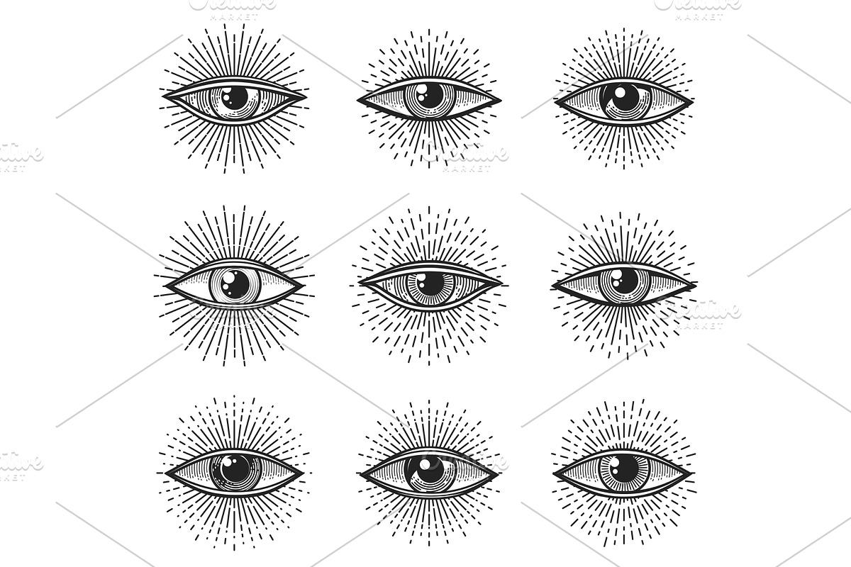 Providence illuminati eye, an Illustration by Vector Tradition