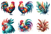 Colored Feathers Rooster Boho, an Illustration by DreamArtGraphic (Thumbnail 2 of 7)