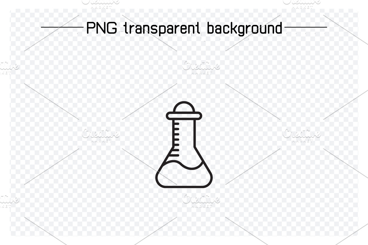 Laboratory Tube and FLask Icons, a Healthcare Illustration by Designfour (Photo 4 of 7)