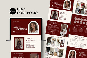 UGC Portfolio Canva Website Template, a Templates & Theme by Business Chic