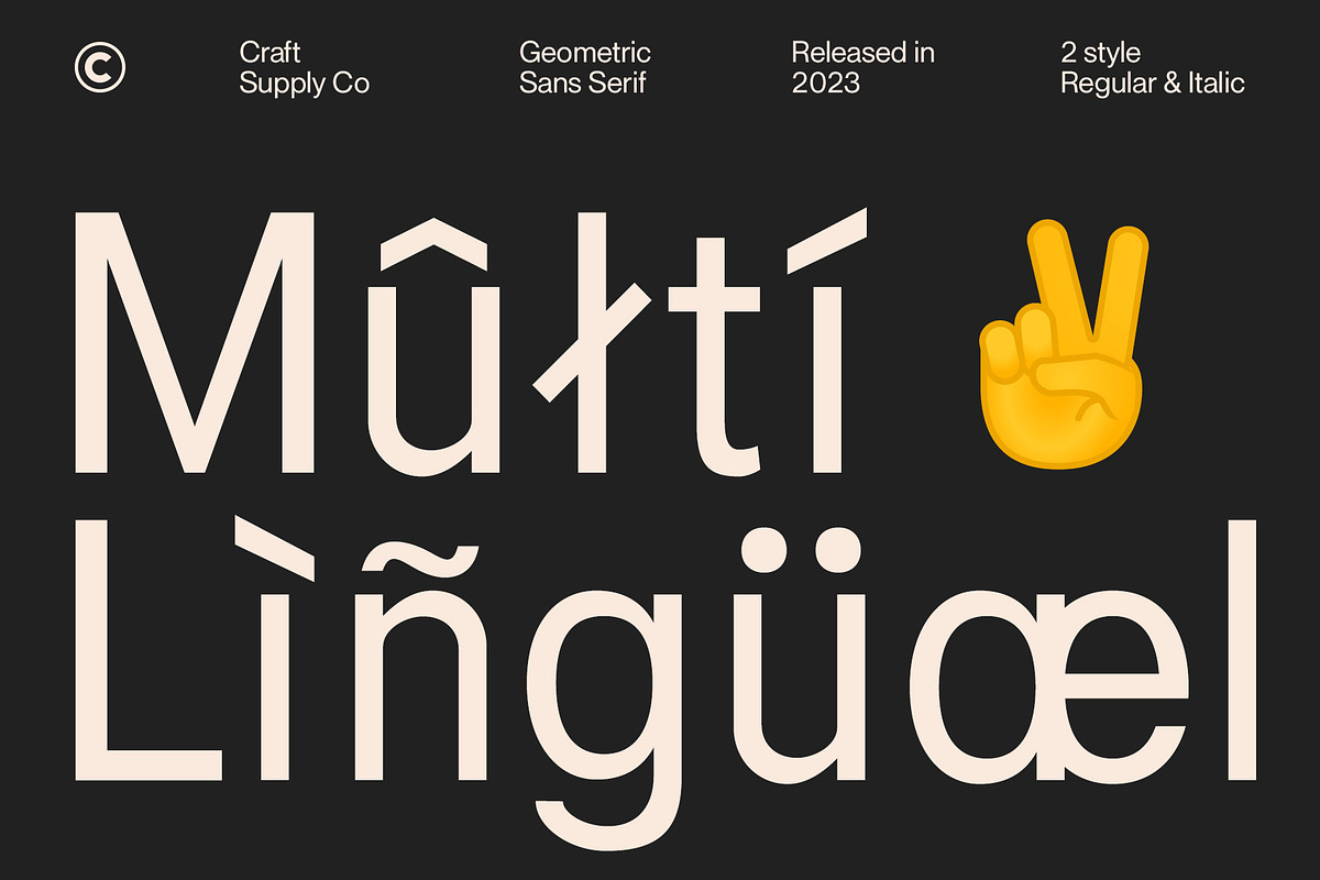 Campeno – Geometric Sans Serif, a Sans Serif Font by Craft Supply Co. (Photo 5 of 8)