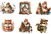 Chipmunk Cute Forest Animal Clipart, an Illustration by DreamArtGraphic (Thumbnail 4 of 5)