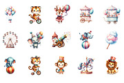 Pastel Circus Clipart, an Illustration by Designworld (Thumbnail 2 of 5)