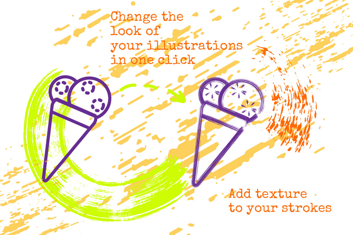 55 Vector Paint Brushes preview 5