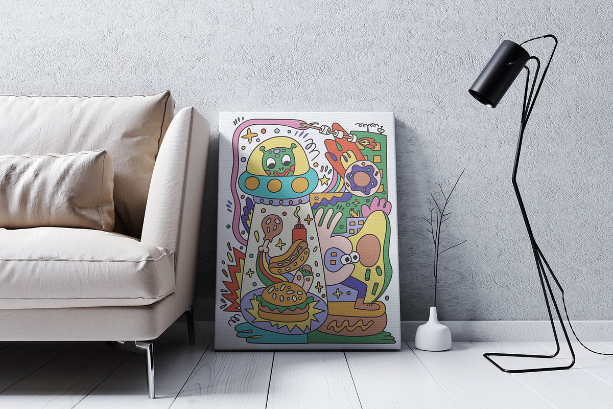 Fast Food Doodles. Vector and raster, a Food Illustration by Oliana Moroz (Photo 7 of 25)