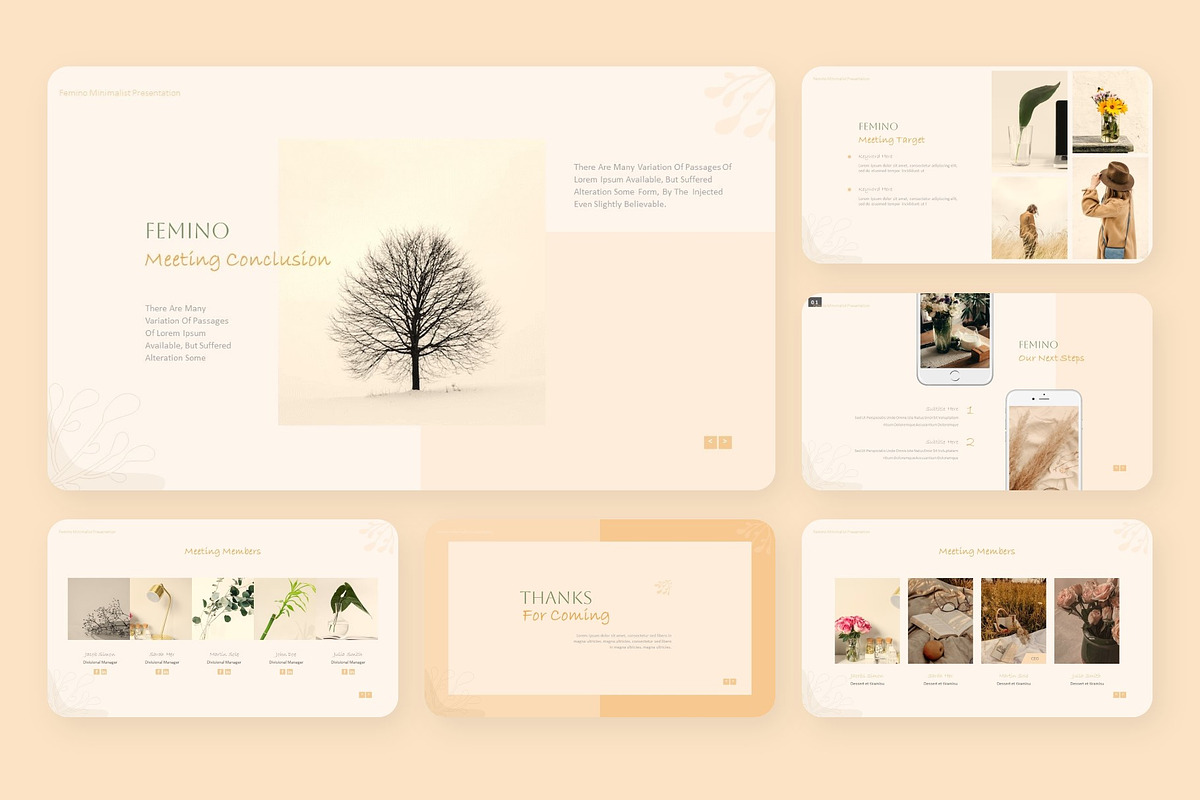 Femino Aesthetic Powerpoint, a Presentation Template by NecrolitSlide (Photo 5 of 11)