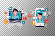 Telemedicine Graphic Elements, a Healthcare Illustration by Masha Tace (Thumbnail 4 of 4)