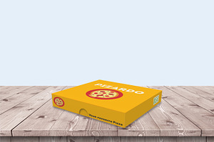 Pizza Box Packaging Mock-Ups