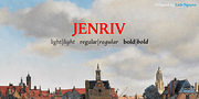 Jenriv, a Serif Font by Linh N Type (Thumbnail 1 of 7)
