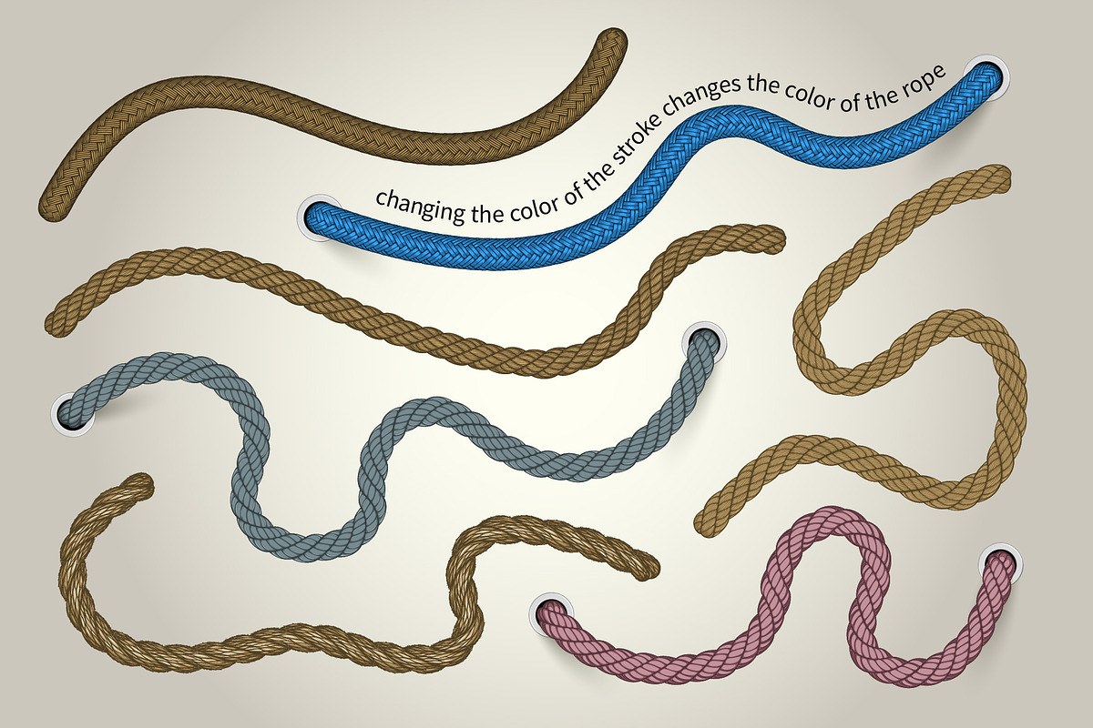 Realistic rope brushes #01 preview 4