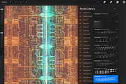 T R O N I C - 75 Procreate Brushes, a Brush Add-On by Hello Trilly (Thumbnail 4 of 7)