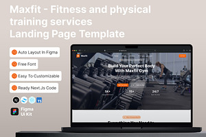 Ui Kit and code Fitness, a Landing Page Template by Pixel Blend