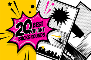 20 Vertical Comic Book background