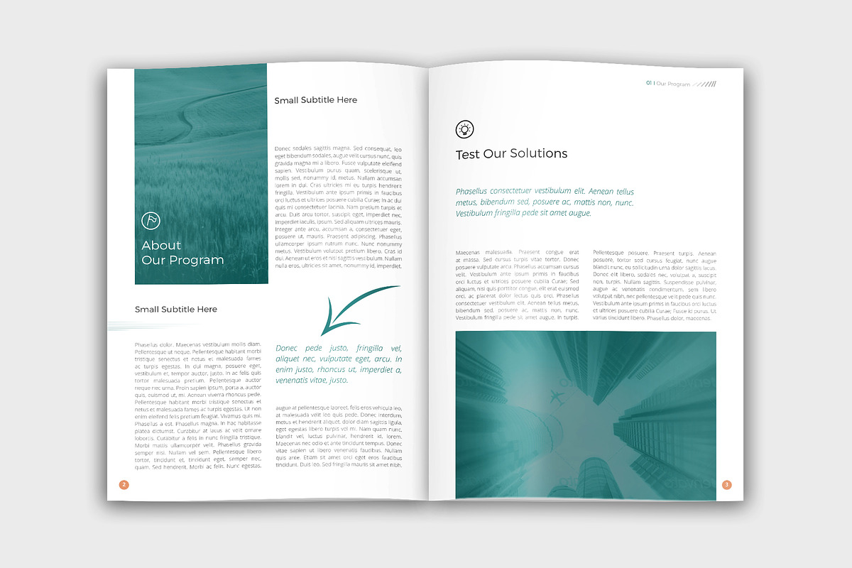 Vertical Corporate Booklet, a Brochure Template by velvetmade.designs (Photo 2 of 10)
