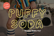 Retro rounded bubble font-Puffy Soda