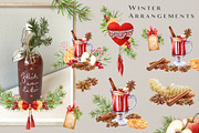 Winter Spices Watercolor Clipart, a Seasonal Illustration by AnitaPol (Thumbnail 3 of 13)