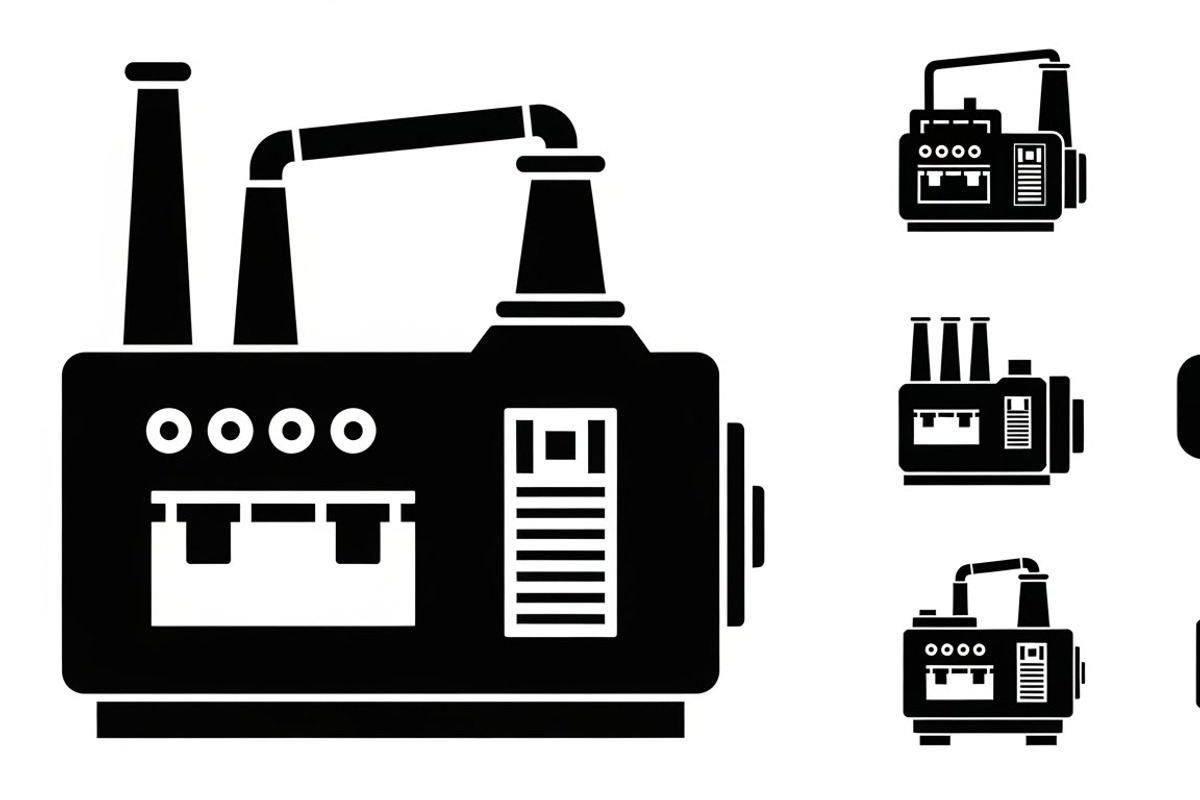 Bold industrial machine silhouette, an Illustration by Amazin_art (Photo 8 of 31)