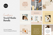 Social Media Canva Bundle, a Social Media Template by Station Seven (Thumbnail 1 of 12)