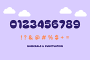 Klouds - Bubbly Playful Retro Font, a Handwritten Font by Oblique Foundry (Thumbnail 4 of 10)