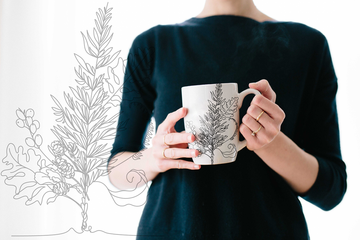 30 FineLine Flowers, an Illustration by Inkwell Supply Co (Photo 11 of 15)