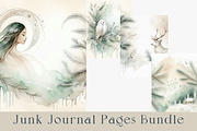 Winter Junk Journal Pages Bundle., a Seasonal Illustration by GalaDesign03 (Thumbnail 5 of 11)