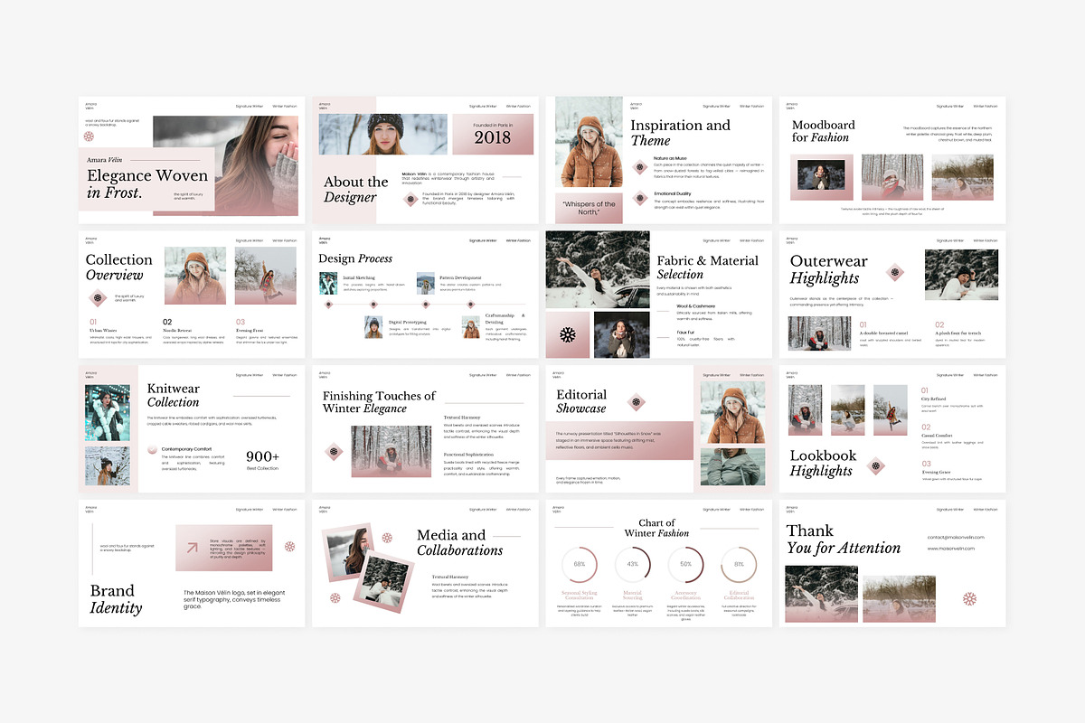 Winter Fashion Powerpoint Template preview 6