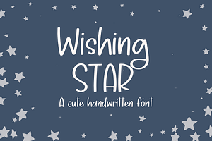 Wishing Star, Cute Handwritten Font