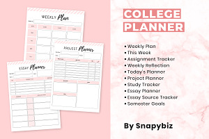 College Student Weekly Planner