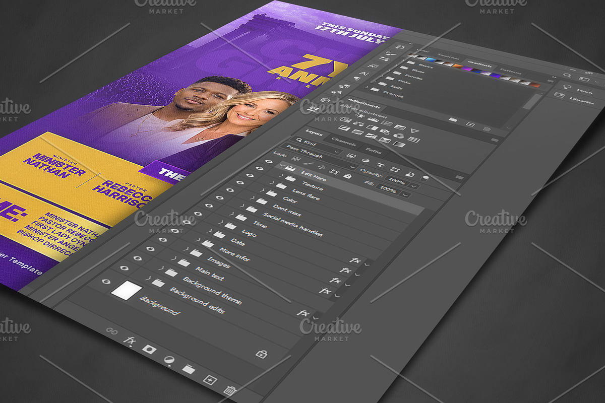 Church Anniversary Poster Template, a Social Media Template by church flyer templates (Photo 7 of 8)
